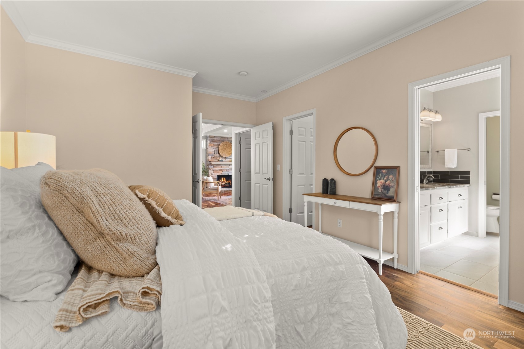 1460 Latham Court DuPont, WA 98327 - Photo 11 of 40 a bed room with a bed mirror and a dresser