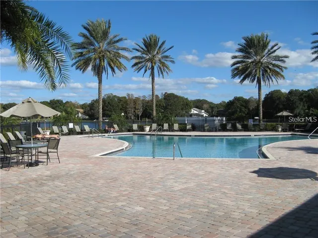 a view of outdoor space with swimming pool