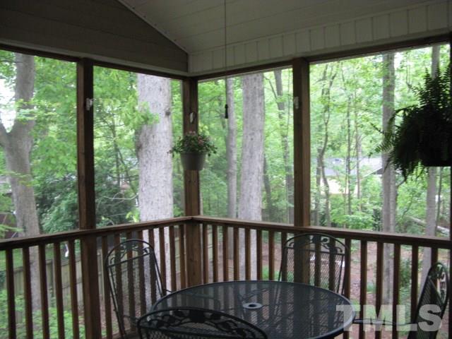 4201 Webster Court Raleigh, NC 27609 - Photo 6 of 25 a view of balcony with a floor to ceiling window