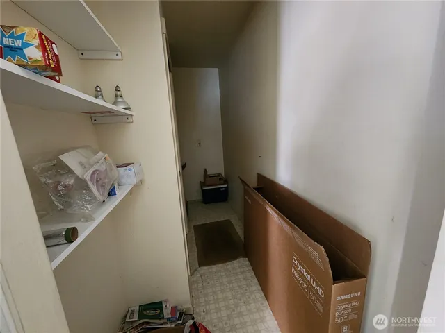 a room with storage and utility