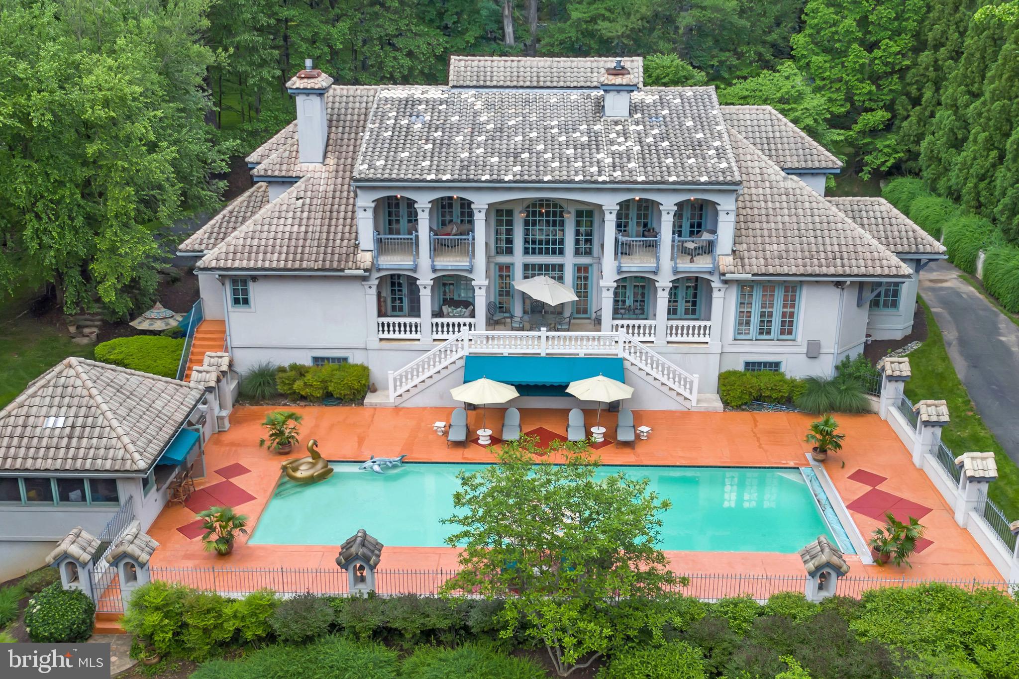 2180 Hunter Mill Road Vienna, VA 22181 - Photo 40 of 44 Grand Veranda overlooking Jr Sized Olympic Pool