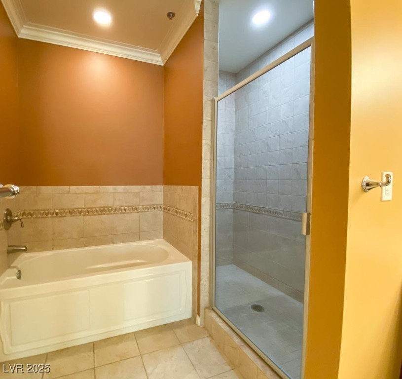 2405 East Serene Avenue, Unit 241 Las Vegas, NV 89123 - Photo 15 of 17 Full bath with a garden tub, tile patterned floors