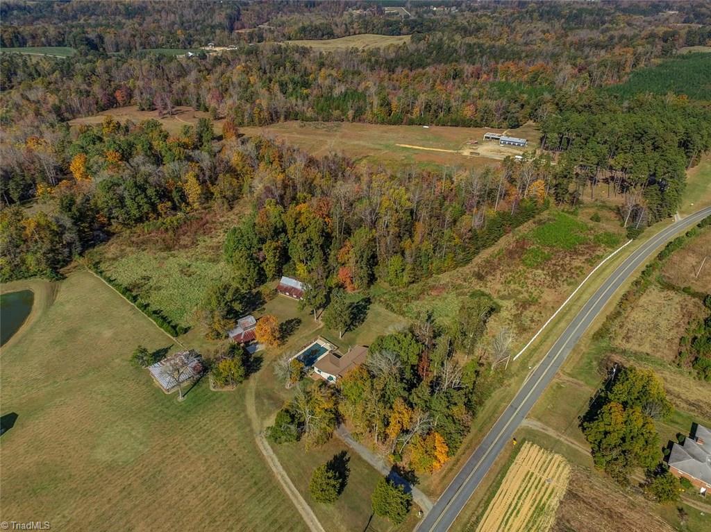 4752 Scythe Road Julian, NC 27283 - Photo 28 of 28 AERIAL VIEW OF PROPERTY AND ADJOINING ACREAGE