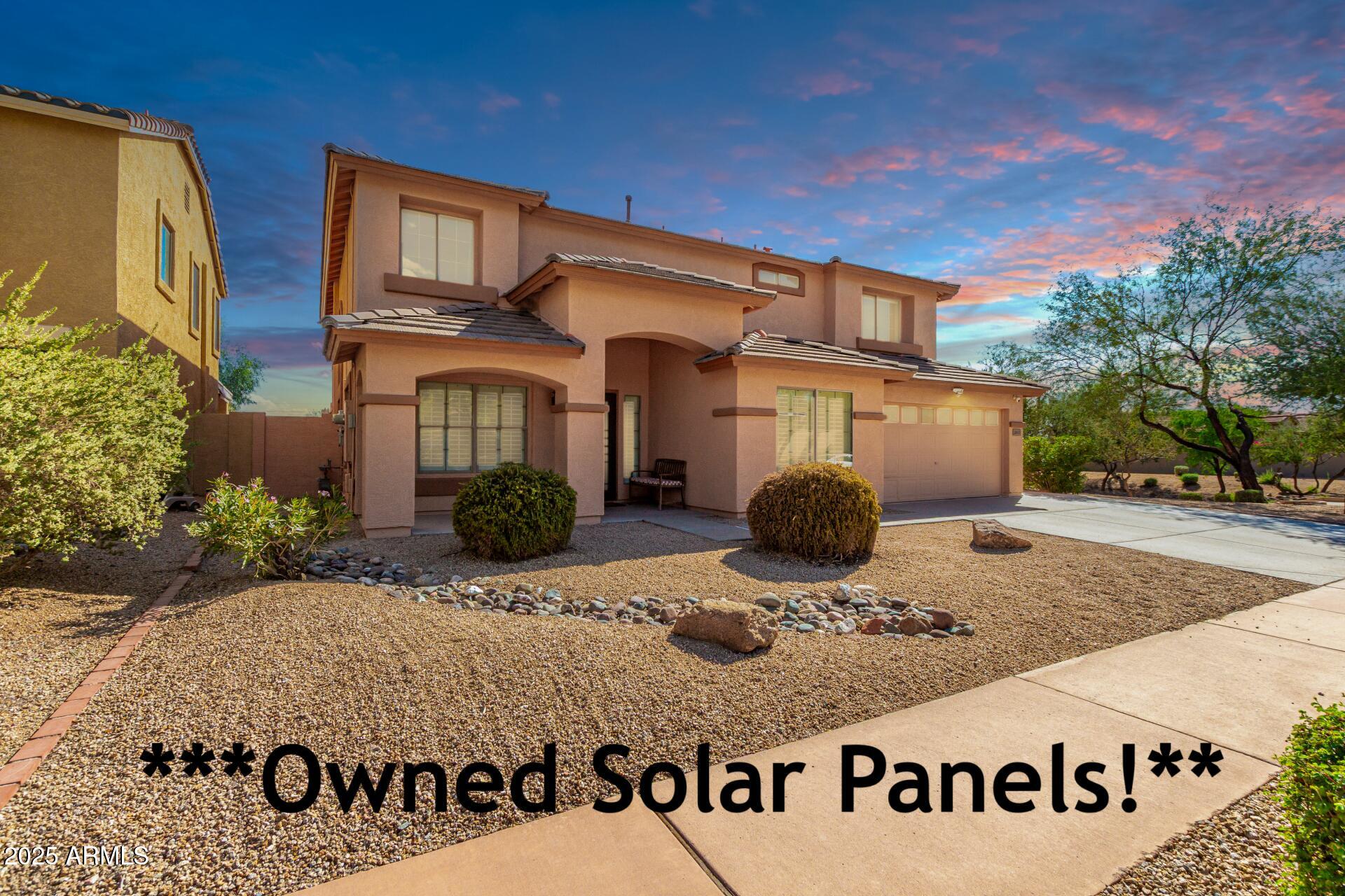 a front view of a house