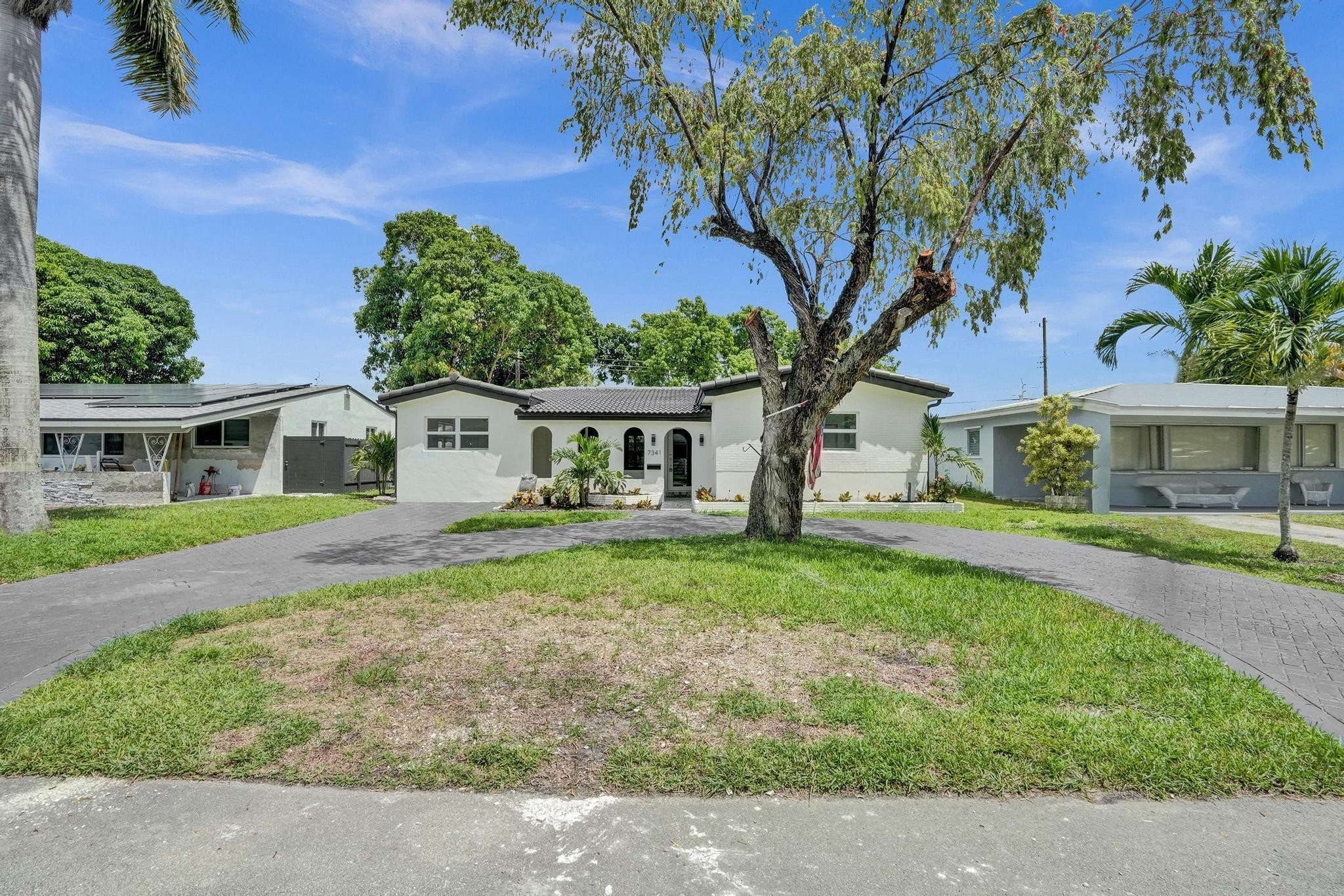 7341 Meridian Street Miramar, FL 33023 - Photo 1 of 74 a front view of a house with a yard and garage