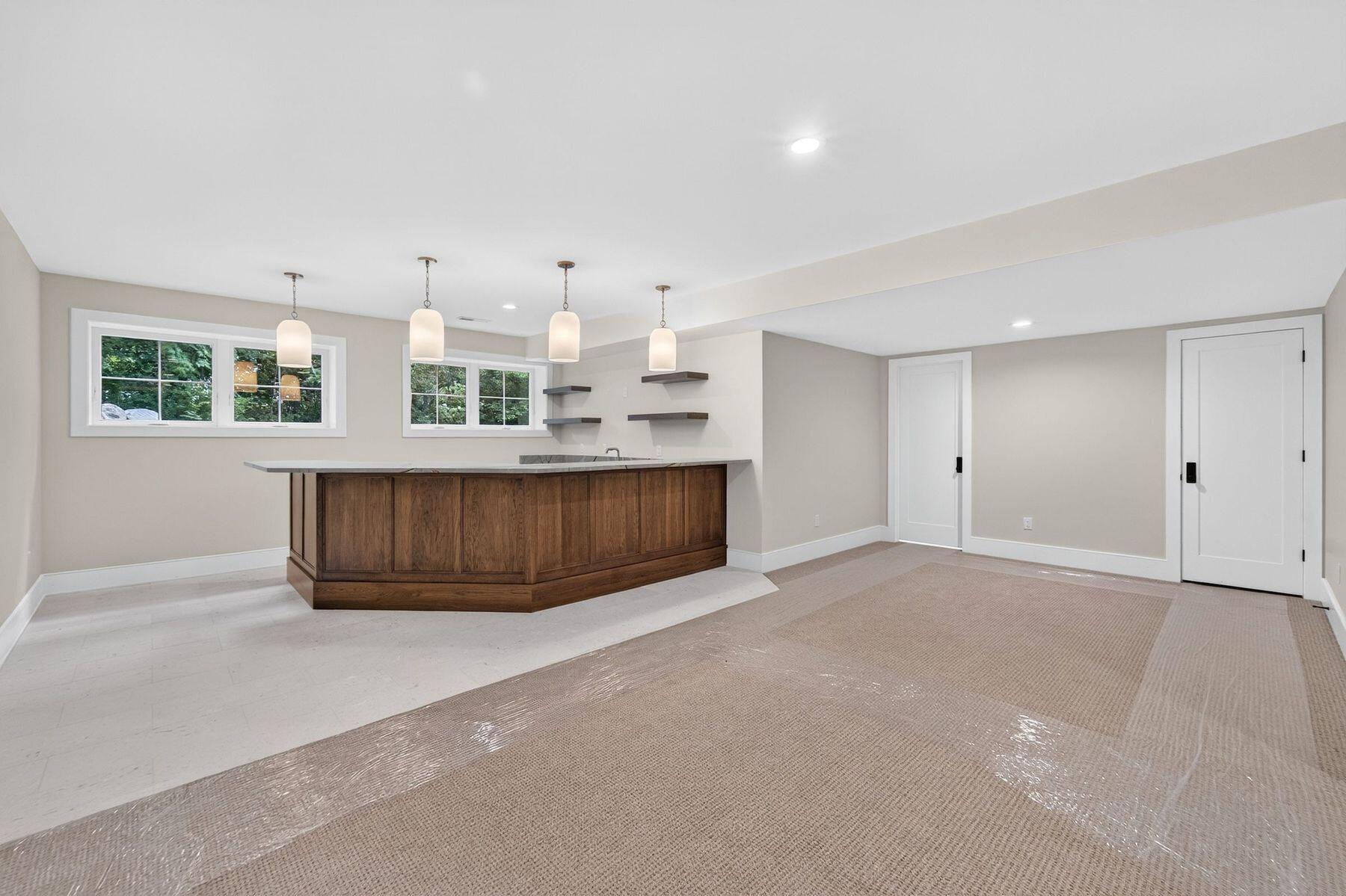 W3650 Snake Road Linn, WI 53147 - Photo 65 of 92 Finished Lower Level - Custom Bar