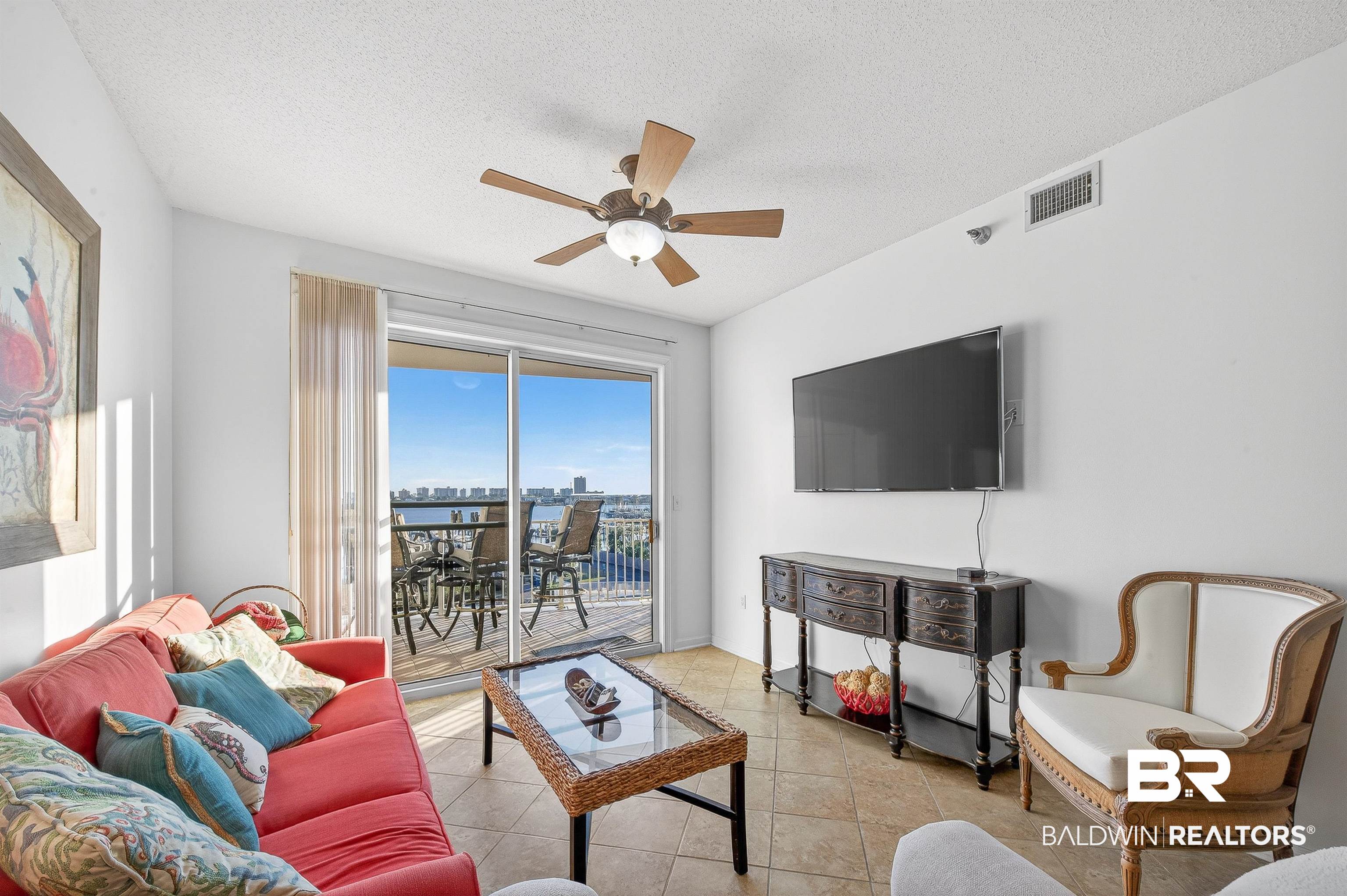 27282 Canal Road, Unit 408 Orange Beach, AL 36561 - Photo 4 of 37 Living Room w/ Water View
