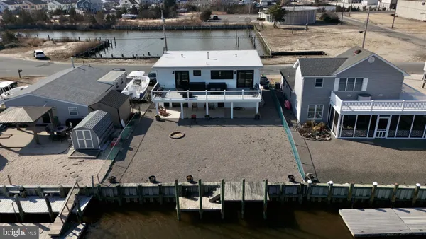 a view of roof deck with seating space