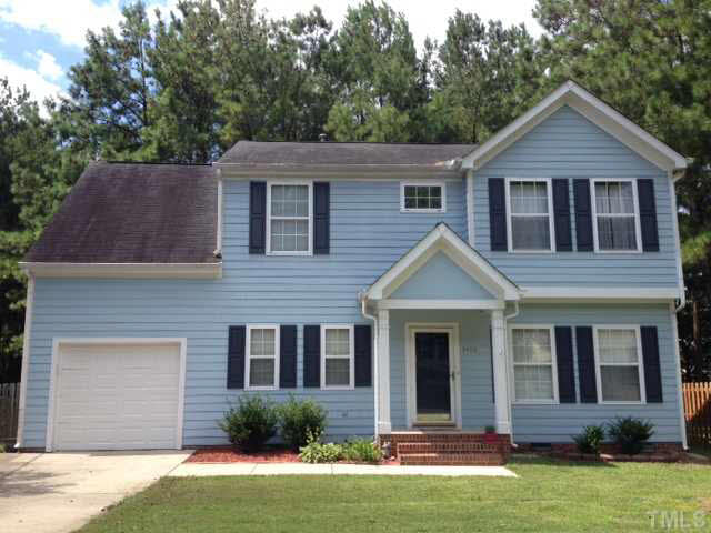 5408 Botany Bay Drive Raleigh, NC 27616 - Photo 1 of 3 a front view of a house with a yard and garage