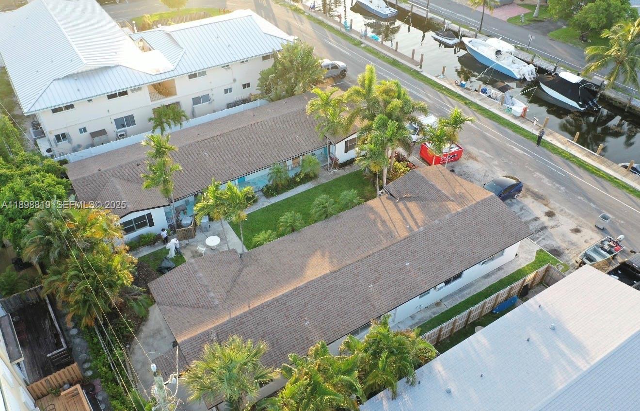 3208 Canal Drive, Unit 4 Pompano Beach, FL 33062 - Photo 9 of 15 an aerial view of a house