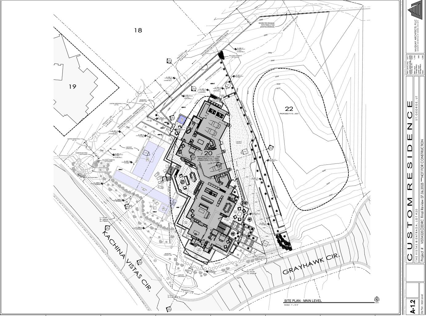 20 West Grayhawk Circle St. George, UT 84770 - Photo 16 of 67 Site plan upper