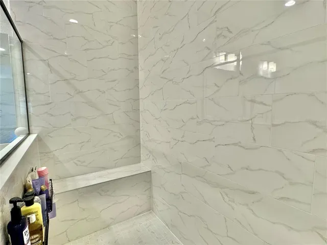 a view of lake with mountain in background