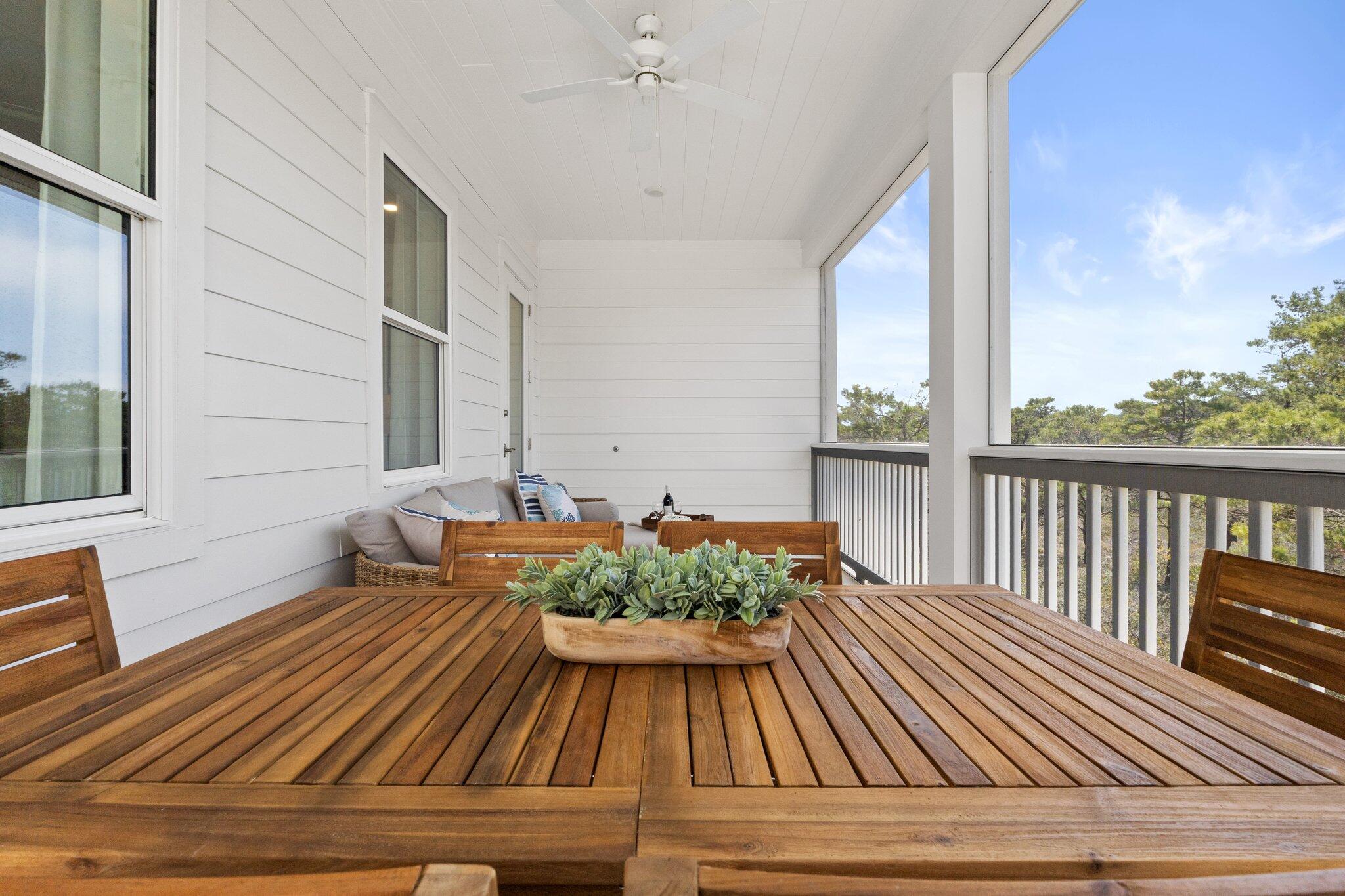 80 Seaboard Lane Santa Rosa Beach, FL 32459 - Photo 51 of 88 a view of balcony with wooden floor