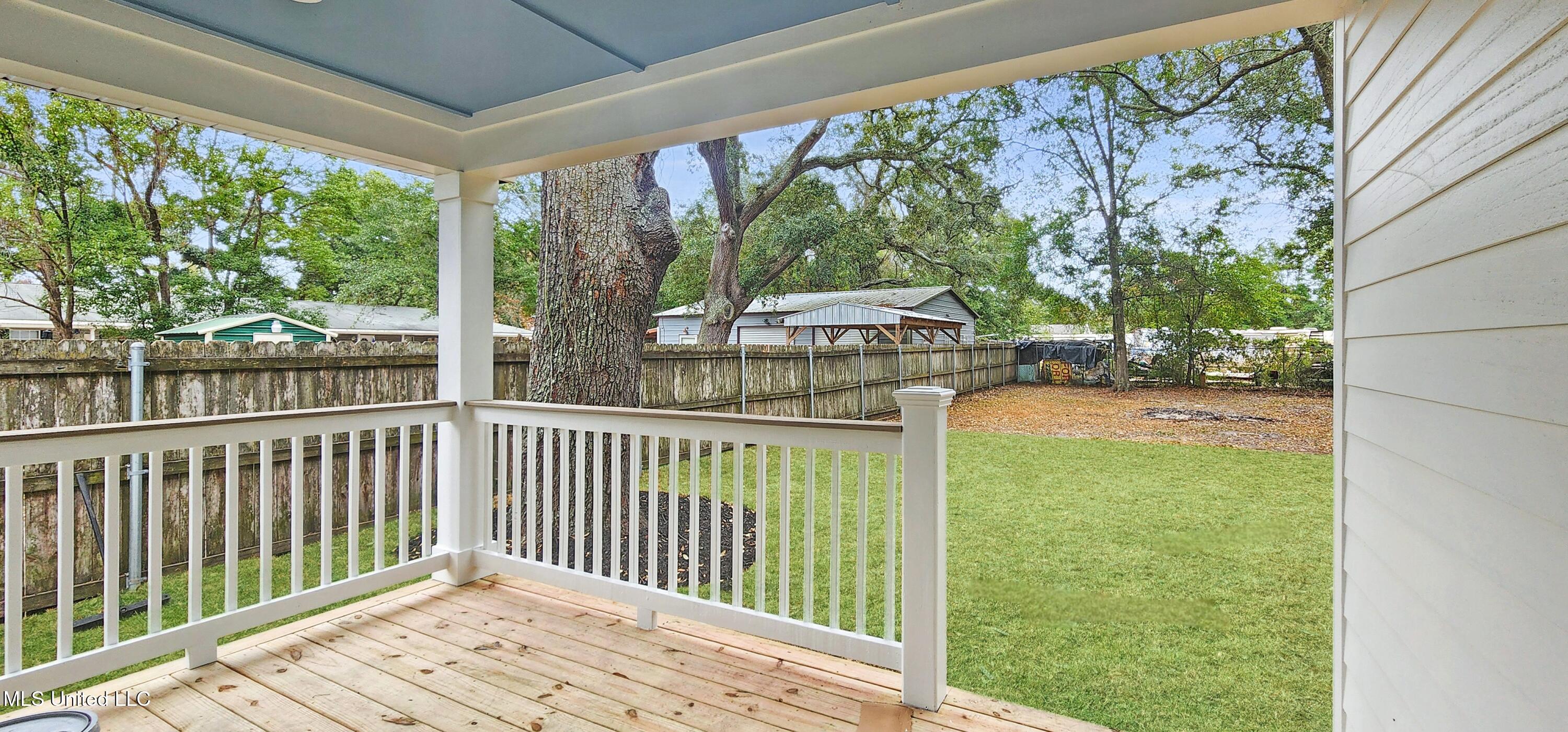 654 Tegarden Road Gulfport, MS 39507 - Photo 21 of 26 Back Covered Porch