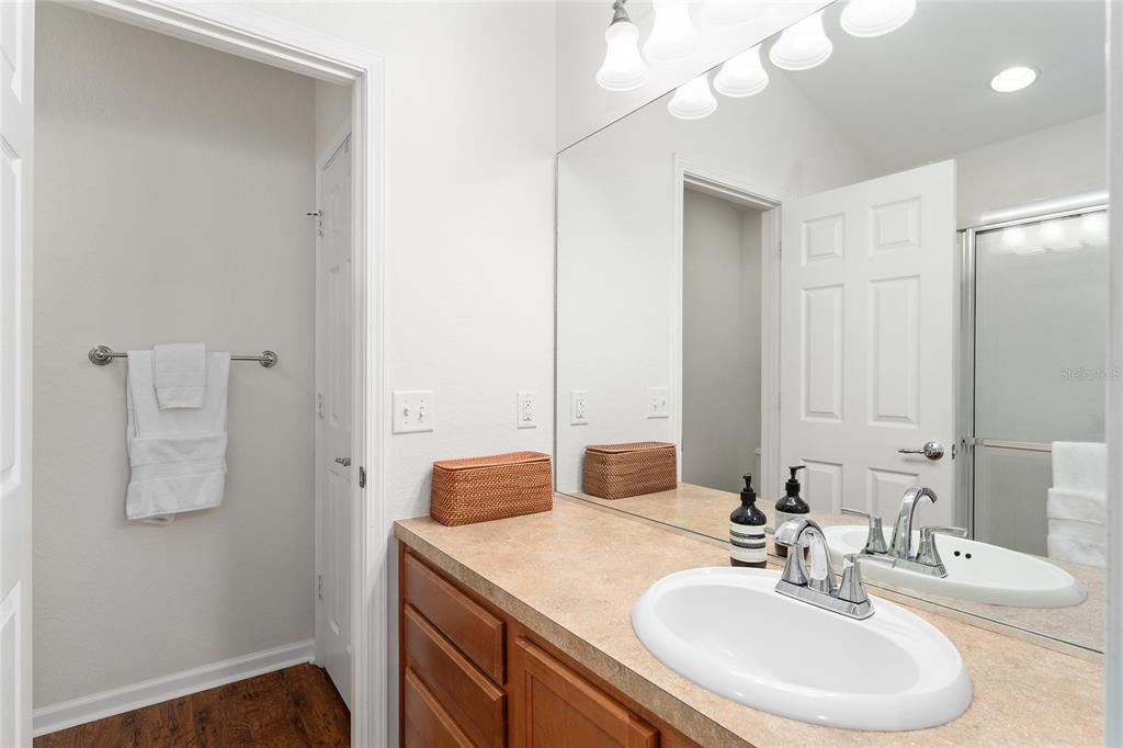 4080 Southwest 47th Court Ocala, FL 34474 - Photo 33 of 50 a bathroom with a sink and a mirror