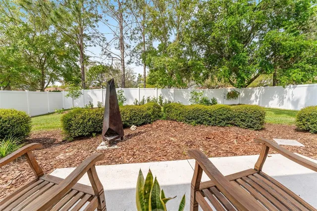 a house view with a garden space