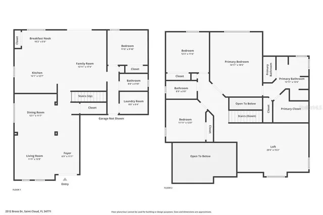 $539,000 | 2512 Bross Drive, St. Cloud, FL 34771