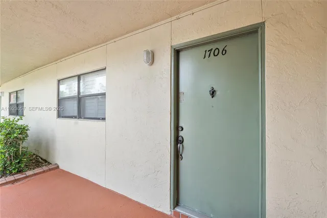 a view of front door