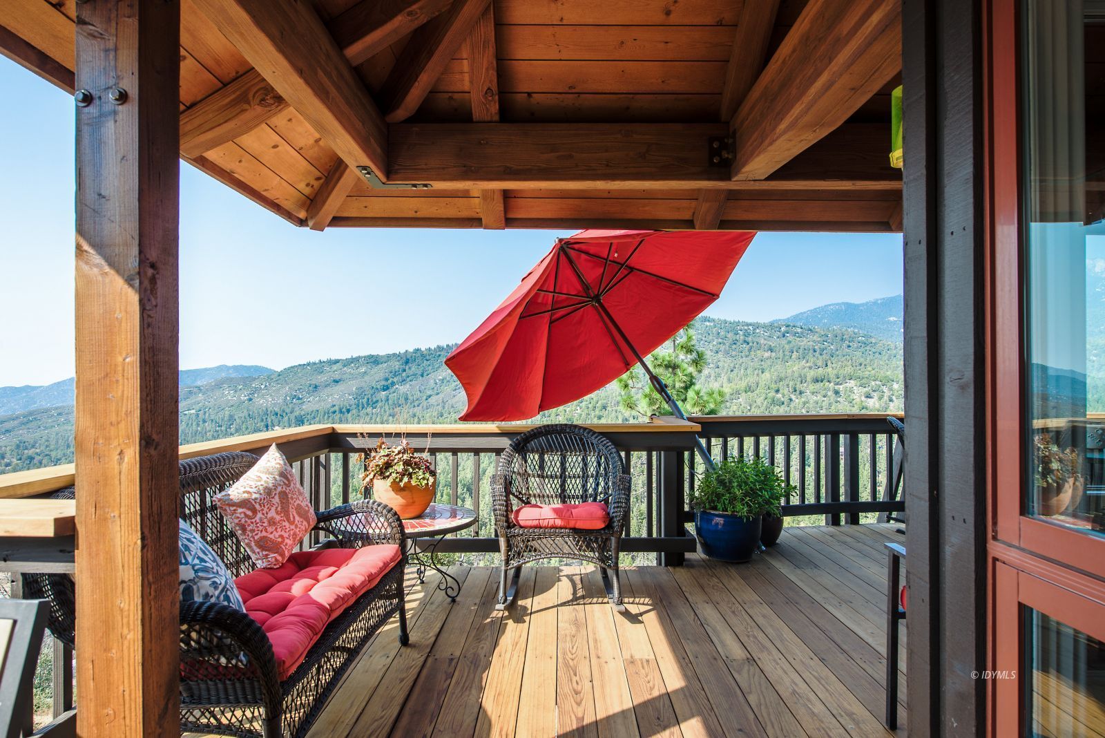 52430 Double View Drive Idyllwild, CA 92549 - Photo 39 of 75 a view of a two chairs in the balcony
