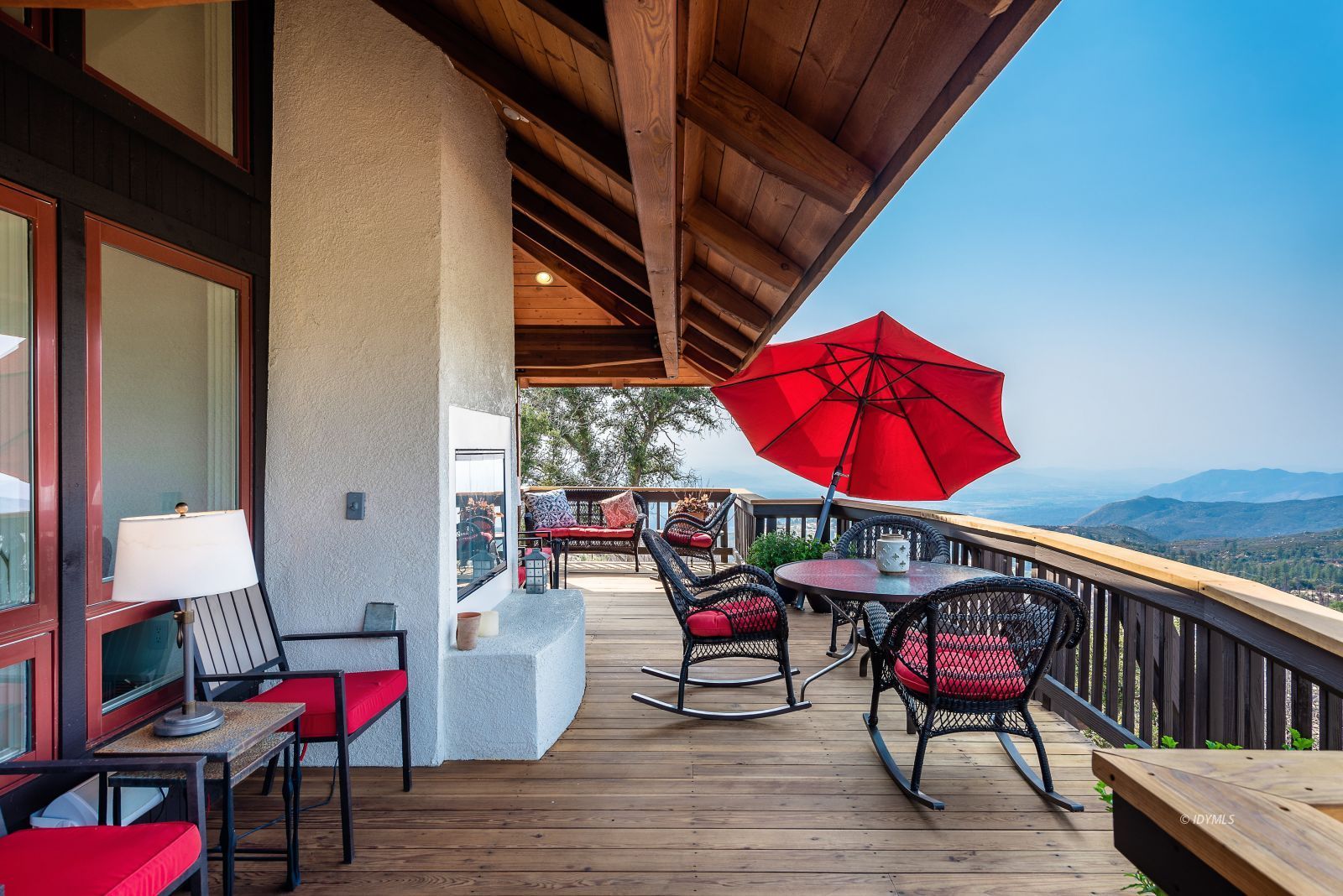 52430 Double View Drive Idyllwild, CA 92549 - Photo 42 of 75 a view of a chair and table on the deck