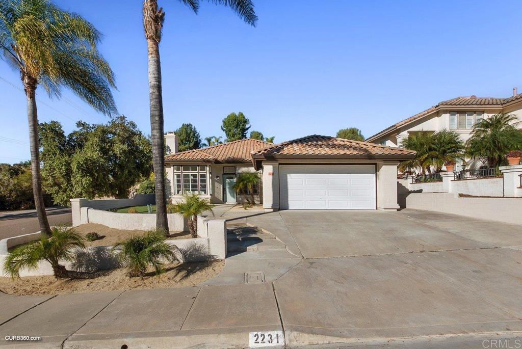 a view of a house with a patio