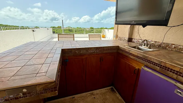view of pool with seating space
