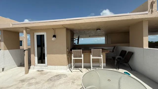 a view of city from balcony