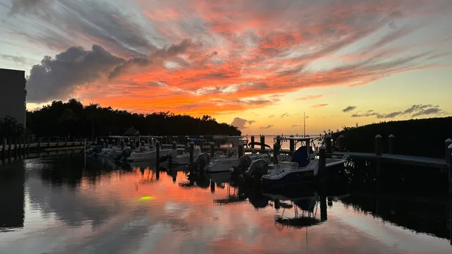 a view of building with yard and seating area