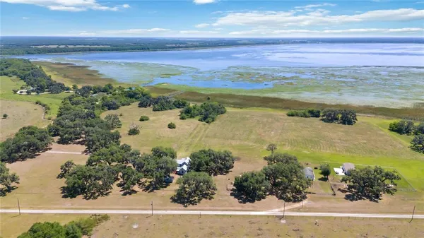 a view of a city and ocean view