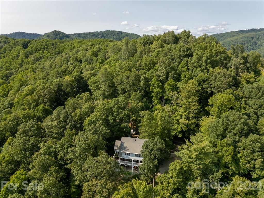 10 Powder Ridge Drive Asheville, NC 28803 - Photo 43 of 46 an aerial view of a house with a yard