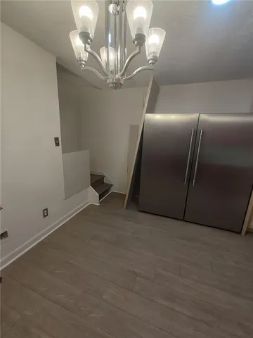 a view of a livingroom with a fireplace