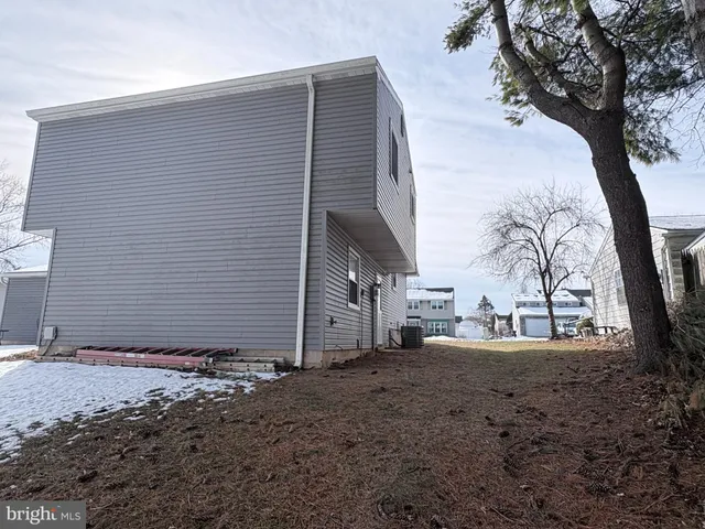 a backyard of a house