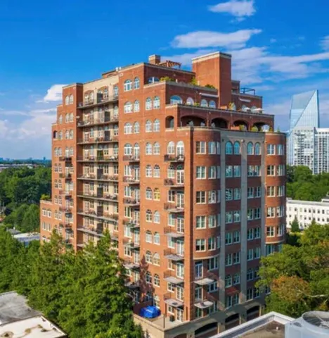 a front view of a building