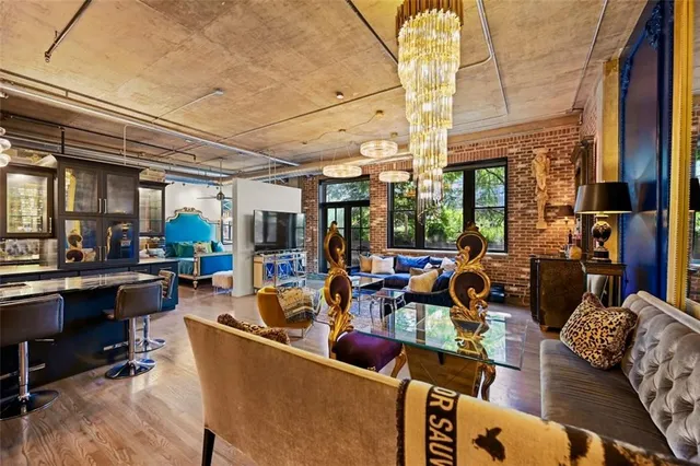 a room with gym equipment