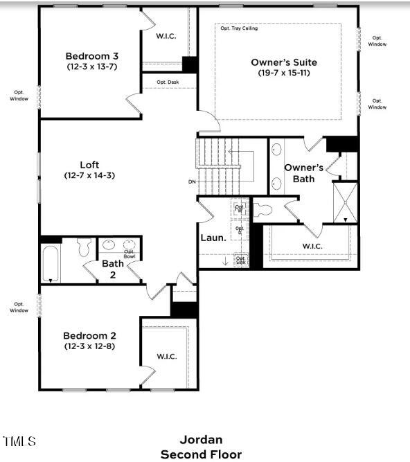 929 Channel Drop Loop Zebulon, NC 27597 - Photo 60 of 66 2nd floor layout