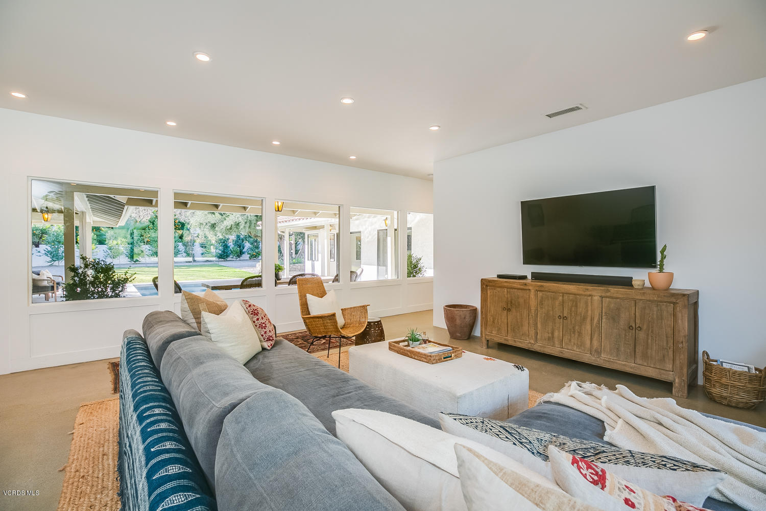 1203 Daly Road Ojai, CA 93023 - Photo 5 of 18 a living room with furniture and a flat screen tv
