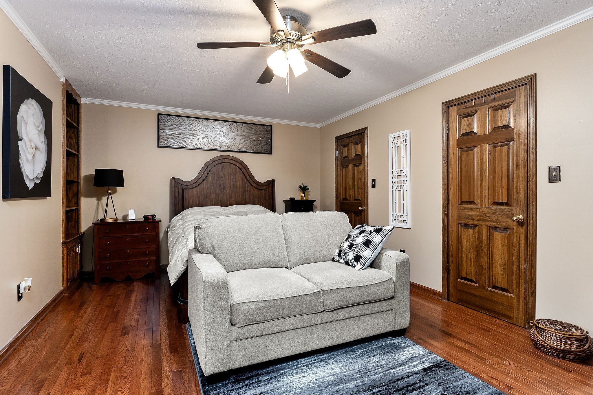 3579 Hilham Road Cookeville, TN 38506 - Photo 23 of 43 a bedroom with a bed and wooden floor