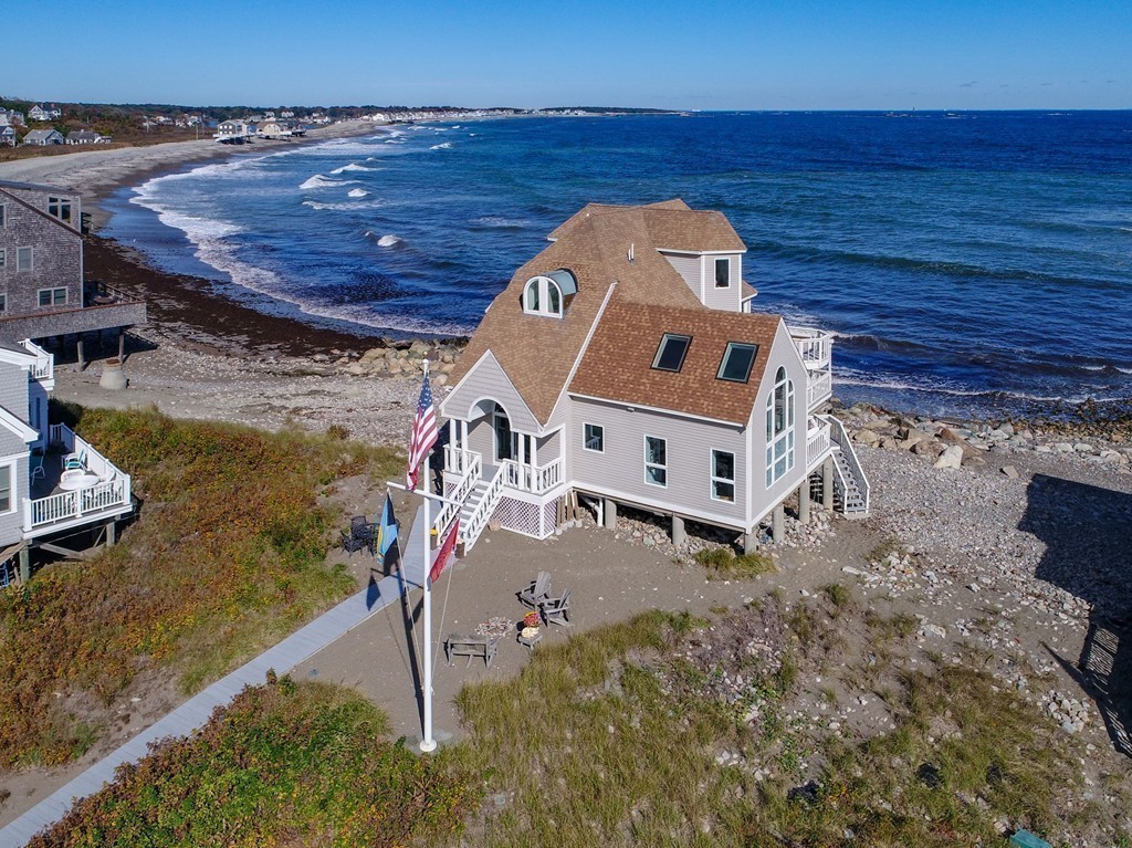 73 Seaside Road Scituate, MA 02066 - Photo 25 of 27 an aerial view of a house with a yard