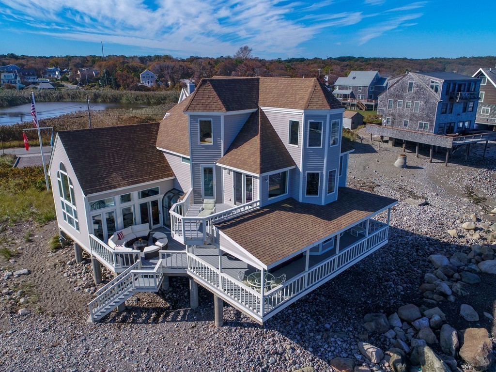 73 Seaside Road Scituate, MA 02066 - Photo 26 of 27 an aerial view of a house with a big yard