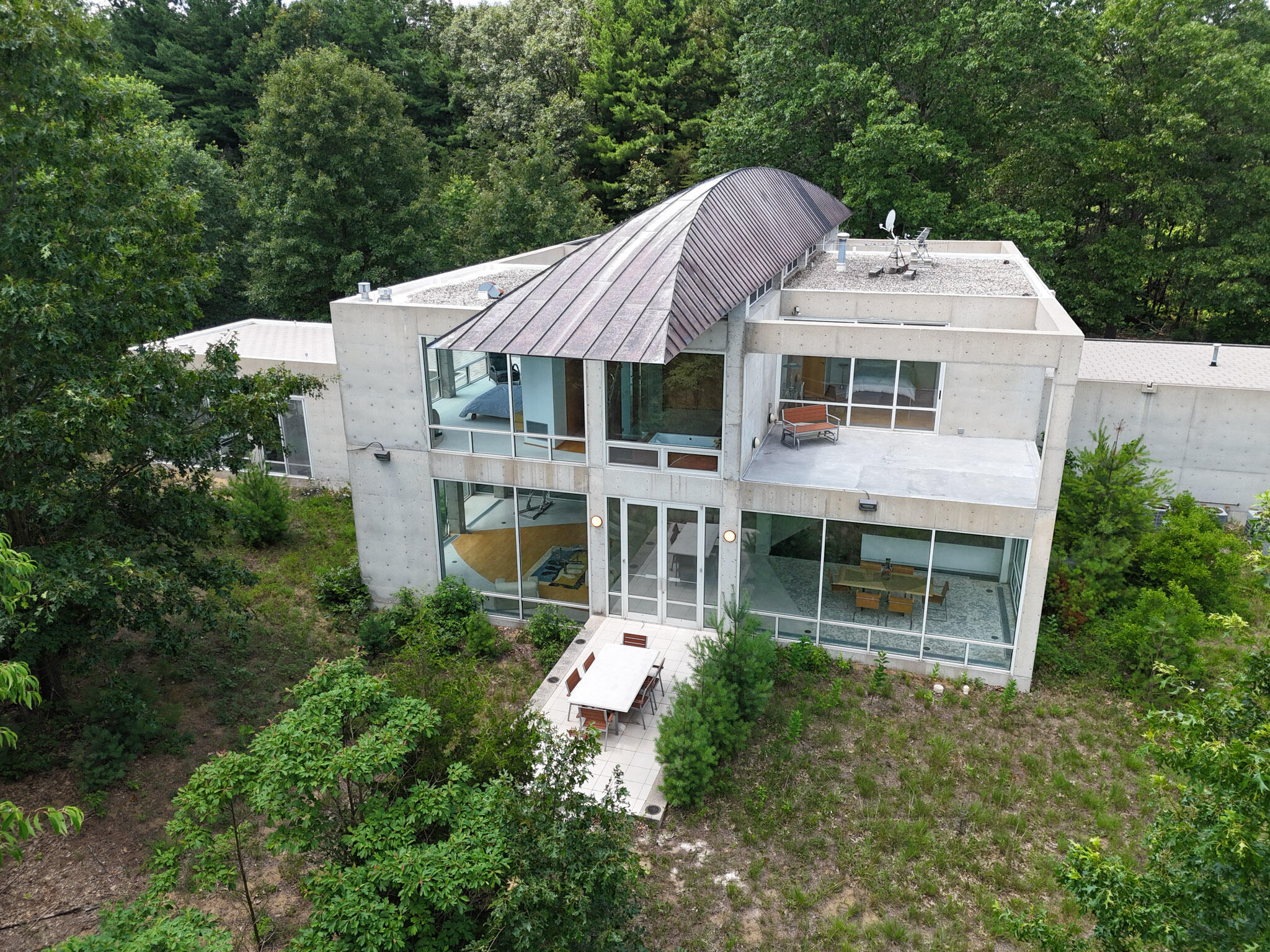 8692 East 200 South Knox, IN 46534 - Photo 1 of 101 a aerial view of a house with a yard and large trees