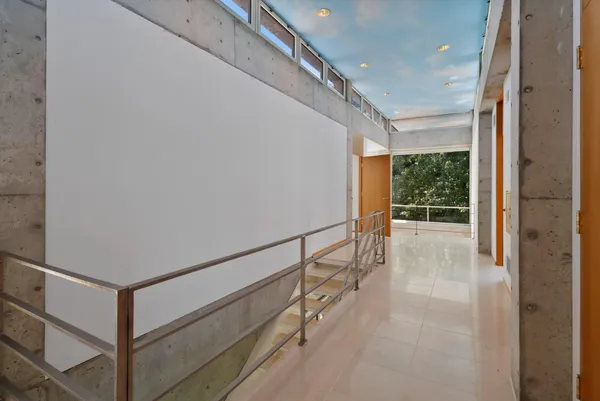 a house view with a garden space