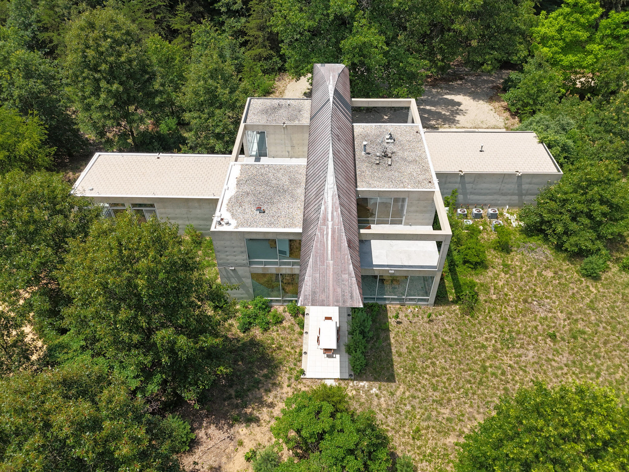 8692 East 200 South Knox, IN 46534 - Photo 67 of 101 an aerial view of a house with a yard and large tree
