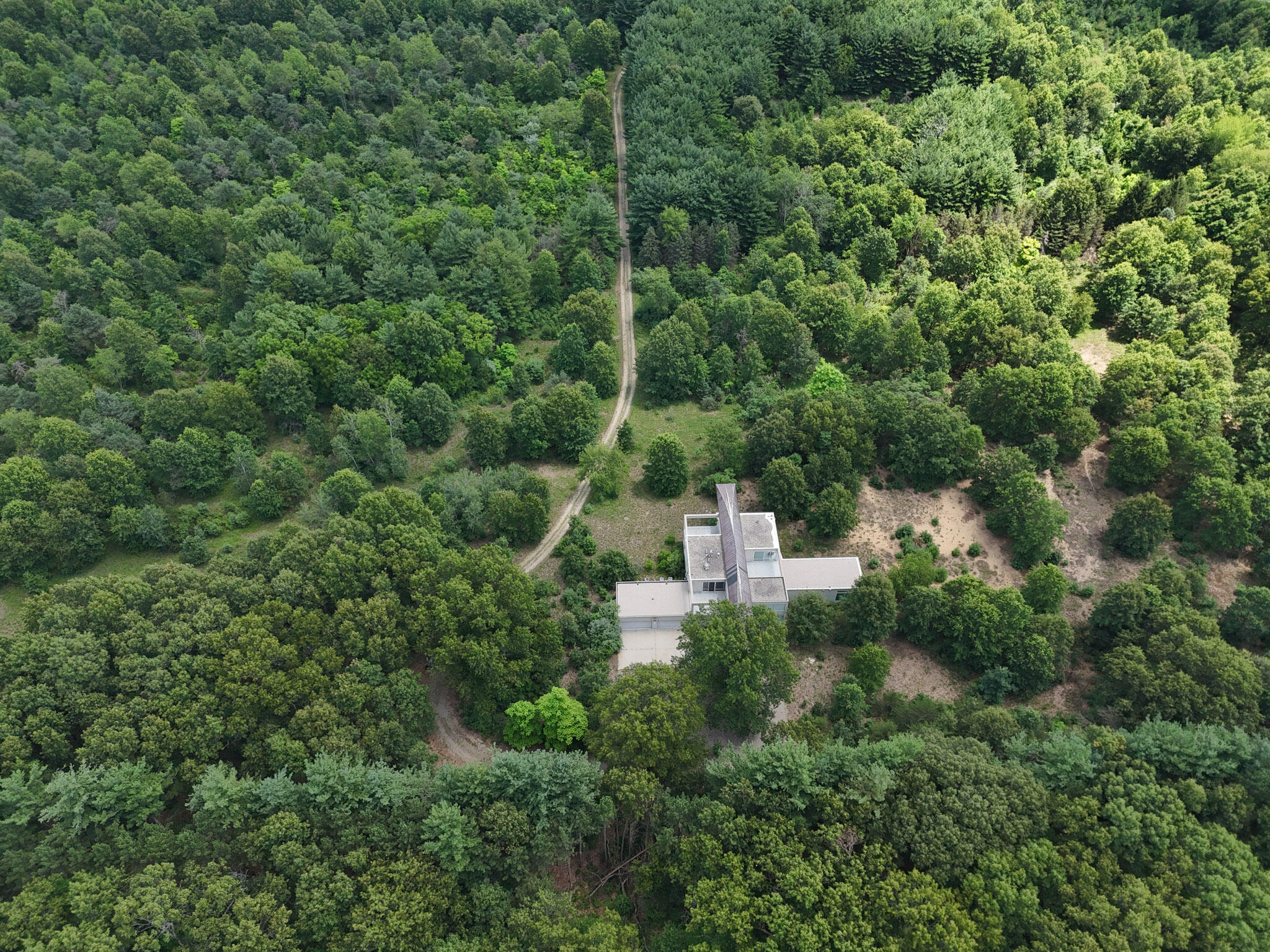 8692 East 200 South Knox, IN 46534 - Photo 76 of 101 an aerial view of a house with yard