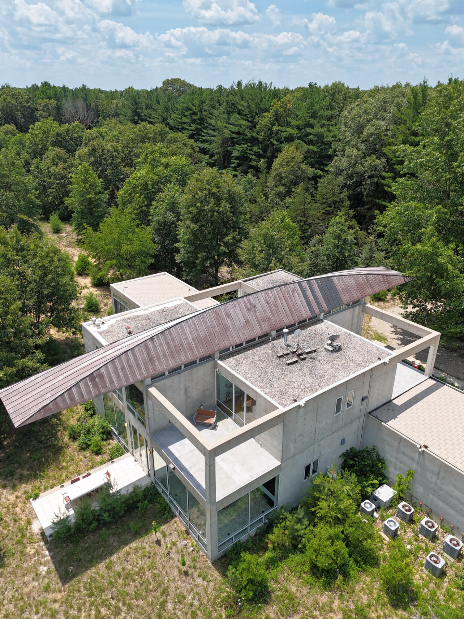 8692 East 200 South Knox, IN 46534 - Photo 100 of 101 an aerial view of a house with a yard