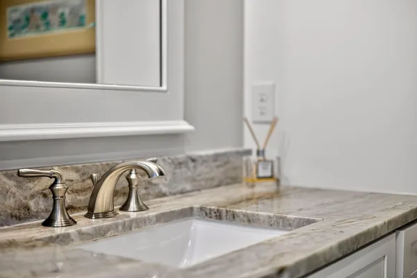 a close view of sink