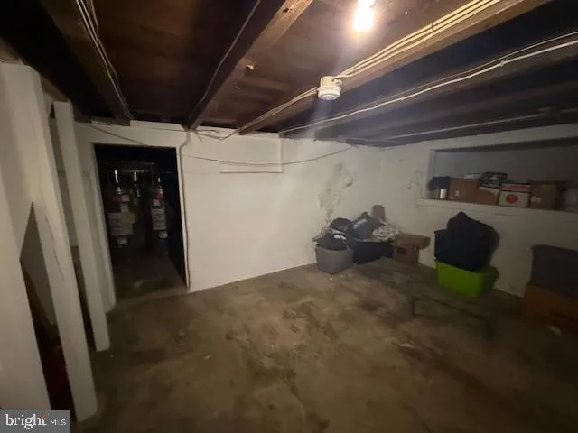 a view of a storage room