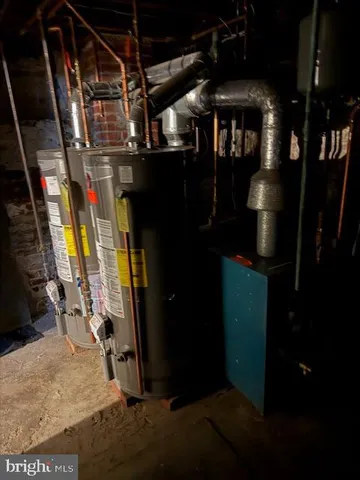 a view of storage and utility room