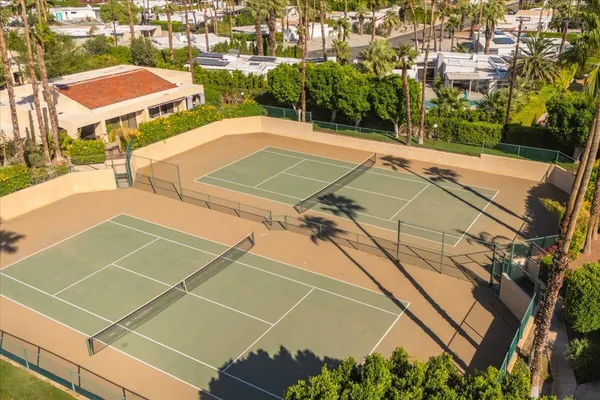 a view of a tennis court