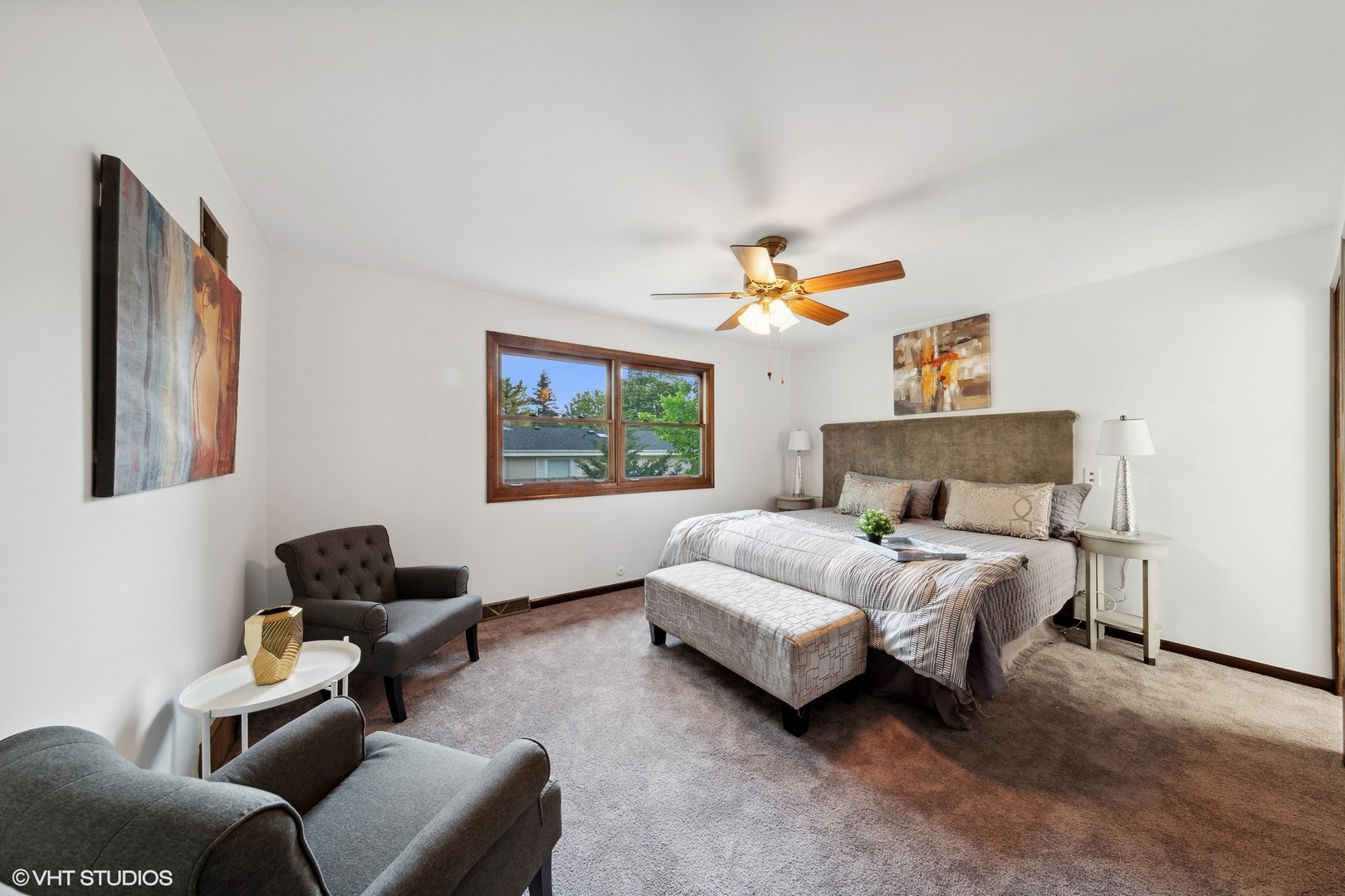 902 Maple Road Flossmoor, IL 60422 - Photo 13 of 27 a bedroom with a bed couch and window