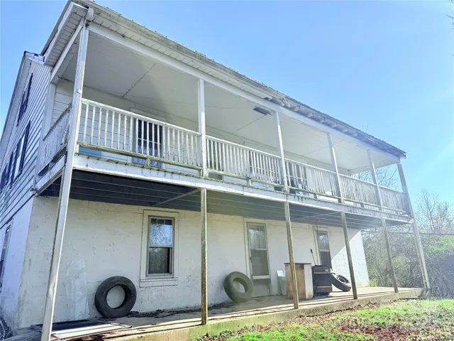 a view of a house with a porch
